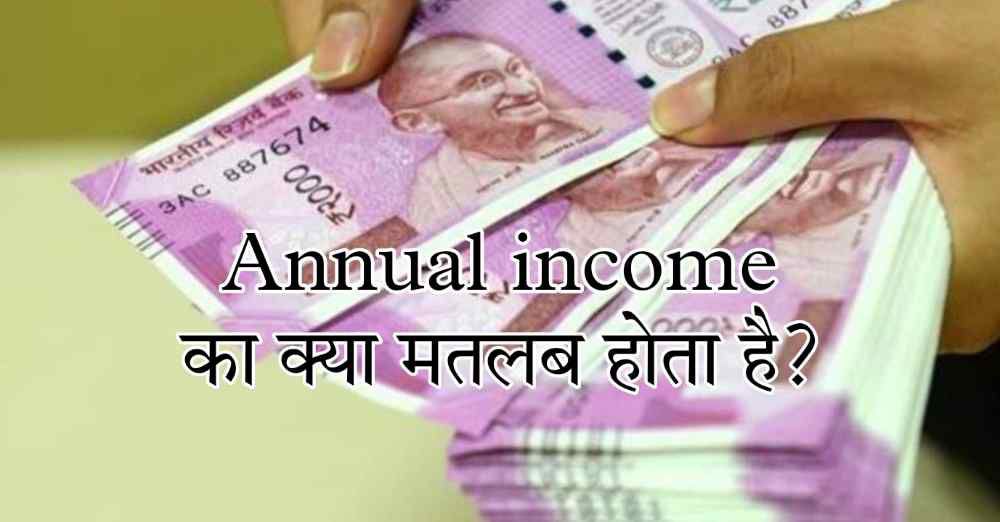 एनुअल इनकम का क्या मतलब होता है? | Annual income meaning in hindi